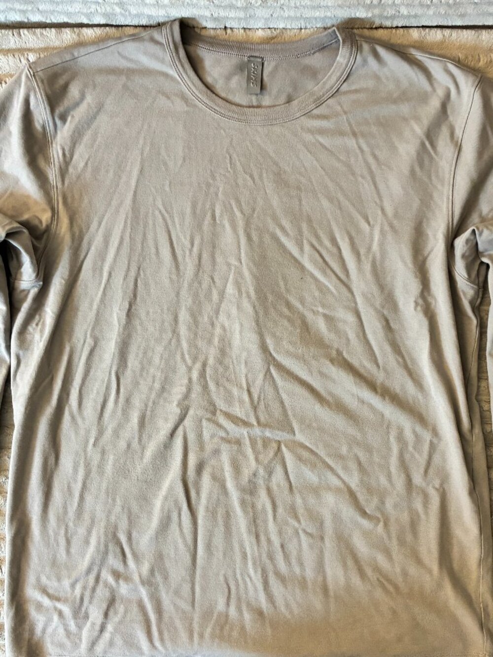 SKIMS Long Sleeve T-Shirt Beige Size M
